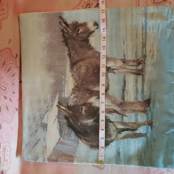 Donkey Pillow Cover Donkey Pillow Case Donkey Cushion Burro Pillow Asno Bin #9 - Picture 9 of 11
